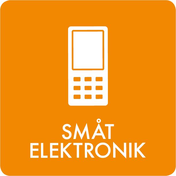 Piktogram til småt elektronik