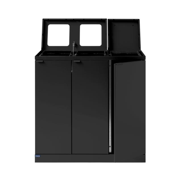Bica affaldssortering 3 rums 3 x 65 ltr. m. låg