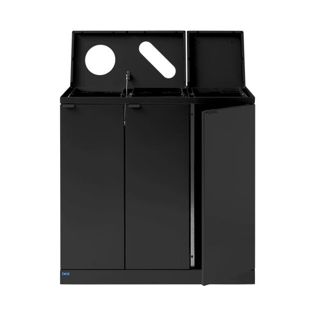 Bica affaldssortering 3 rums 3 x 65 ltr. m. låg