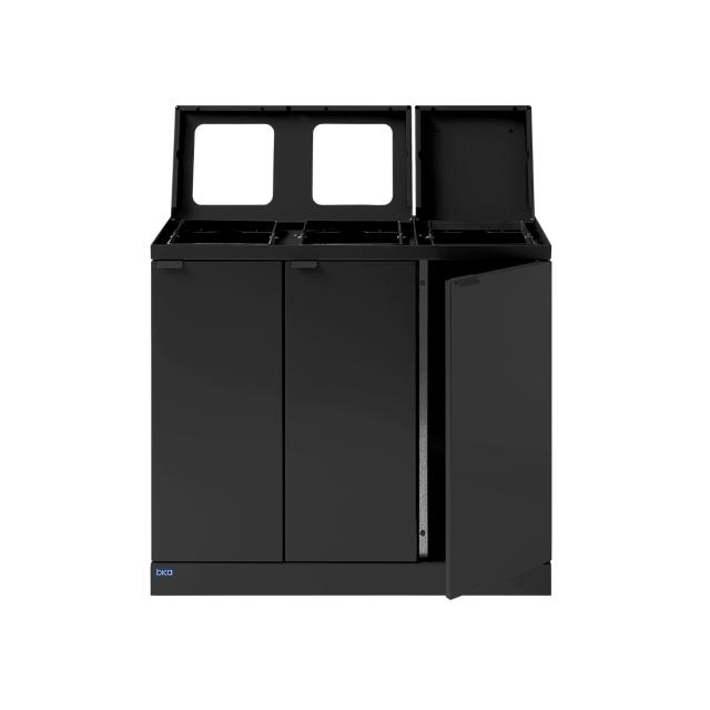 Bica affaldssortering 3 rums 3 x 45 ltr. m. låg