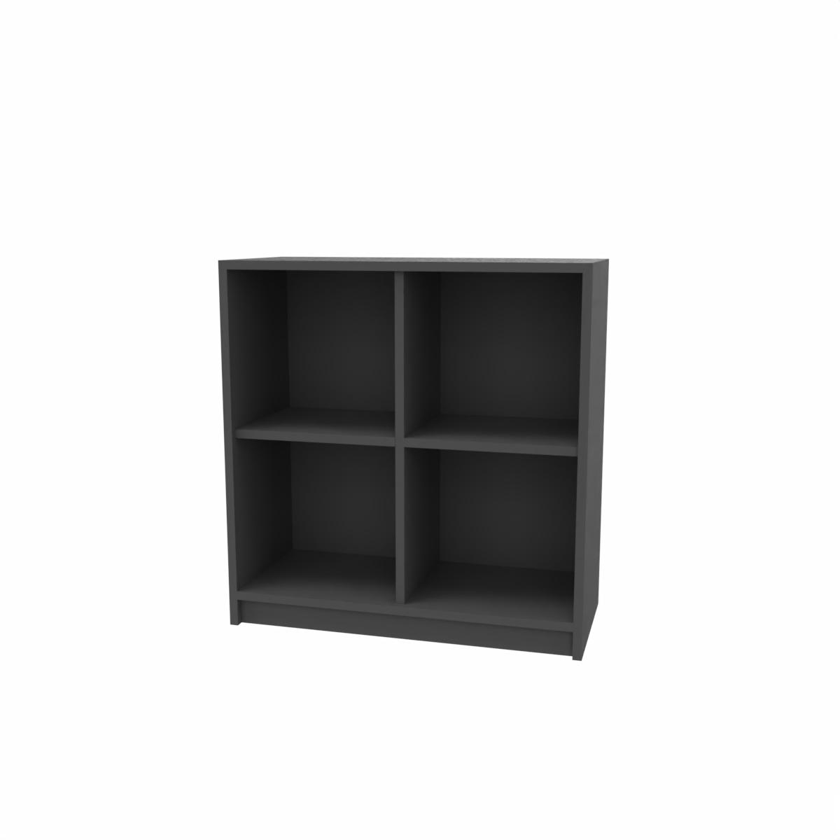 ZOL reol med 2x2 rum, dybde 35 cm.