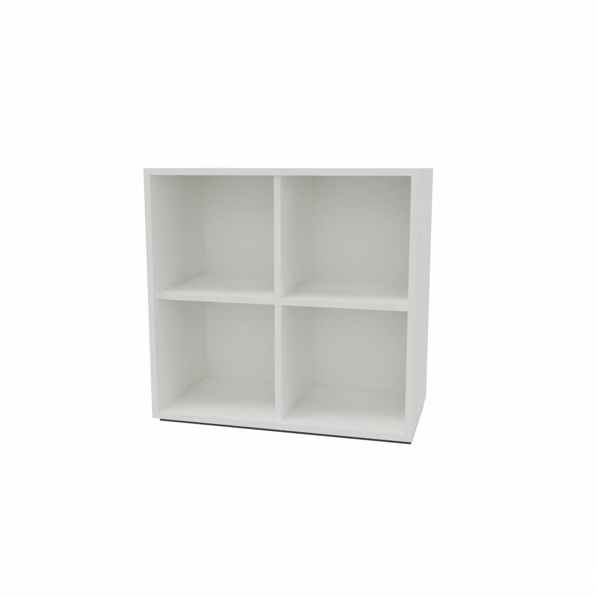 ZOL reol med 2x2 rum, dybde 42 cm.