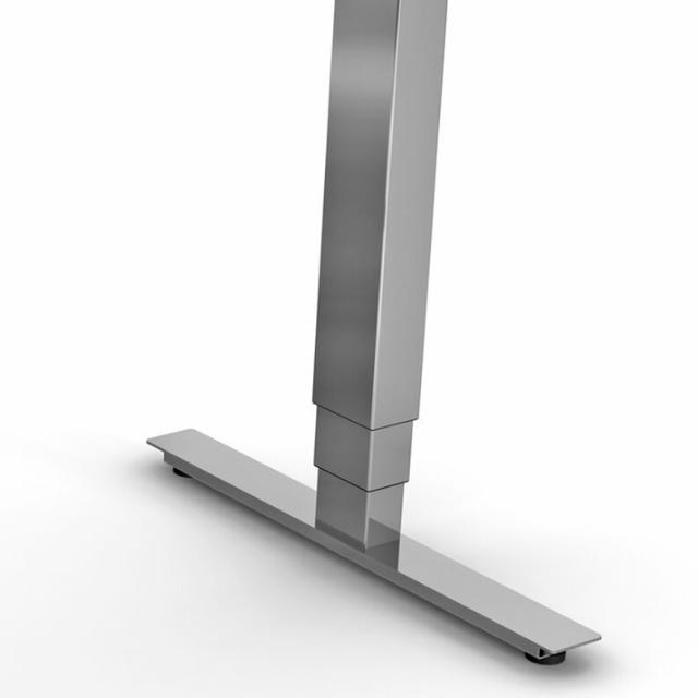 Hæve sænkebord 140x80 PRO sort/silver